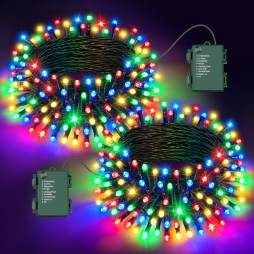FFZZKJ battery lights, 2 × 50 LED