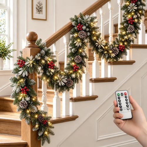 Trepcrow 9ft pre-lit garland